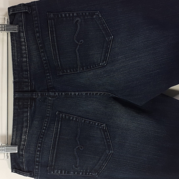 American Rag Cie Premium Straight Leg Factory Faded Blue Jeans Size 11 Short - Picture 6 of 16